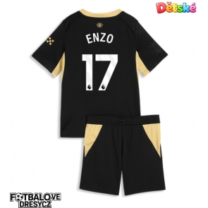 Manchester City Enzo Fernandez #17 Dětské Venkovní dres komplet 2026-27 Krátký Rukáv (+ trenýrky)